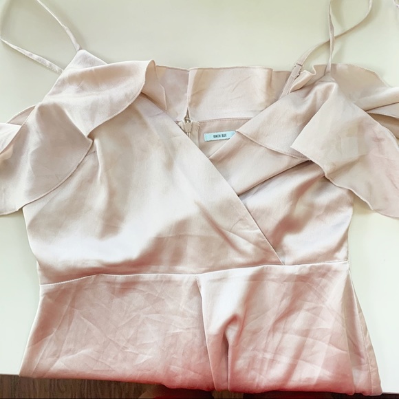 Kimchi blue champagne silky romper - Picture 9 of 9